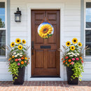 Golden Sunflower Field Door Decor