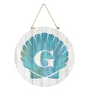 Coastal Door Decor Shell Monogram 18" G
