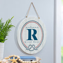 Coastal Door Decor Monogram White 18" R