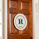 Coastal Door Decor Monogram White 18" R