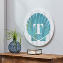 Coastal Door Decor Shell Monogram 18" T