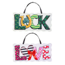 L.O.V.E and L.U.C.K Reversible Door Decor