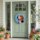 Pet Central Dog Wood Round Door Decor, Beagle, 18"