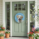 Pet Central Dog Wood Round Door Decor, Labrador Retriever, 18"