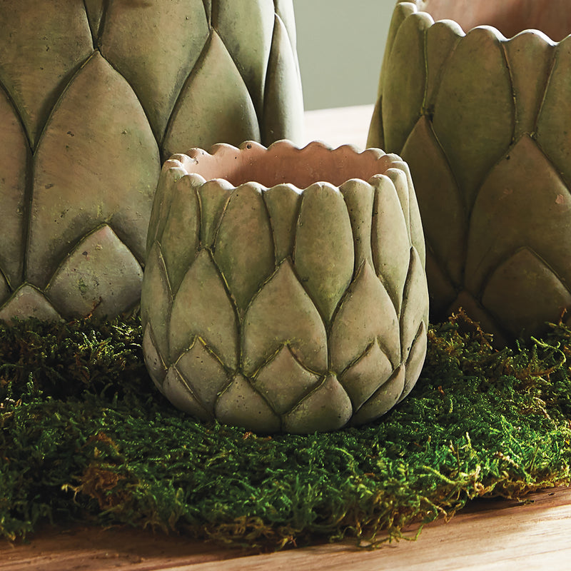 NAPA Home & Garden, WEATHERED GARDEN ARTICHOKE POT SMALL,DG223
