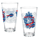 Buffalo Bills 16oz Glass pint, Set of 2