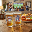 Denver Broncos 16oz Glass pint, Set of 2