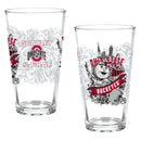 Ohio State University 16oz Glass pint, Set of 2