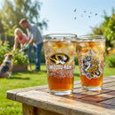 University of Missouri 16oz Glass pint, Set of 2
