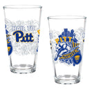 University of Pittsburgh 16oz Glass pint, Set of 2
