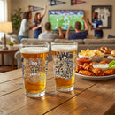 New Orleans Saints 16oz Glass pint, Set of 2