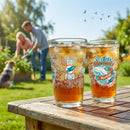 Miami Dolphins 16oz Glass pint, Set of 2
