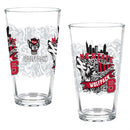 North Carolina State University 16oz Glass pint, Set of 2