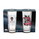 North Carolina State University 16oz Glass pint, Set of 2