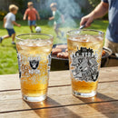 LAS VEGAS RAIDERS 16oz Glass pint, Set of 2