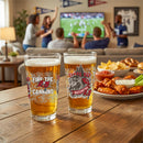 Tampa Bay Buccaneers 16oz Glass pint, Set of 2
