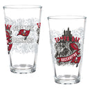 Tampa Bay Buccaneers 16oz Glass pint, Set of 2