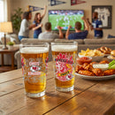 Kansas City Chiefs 16oz Glass pint, Set of 2