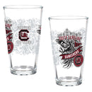 University of South Carolina 16oz Glass pint, Set of 2