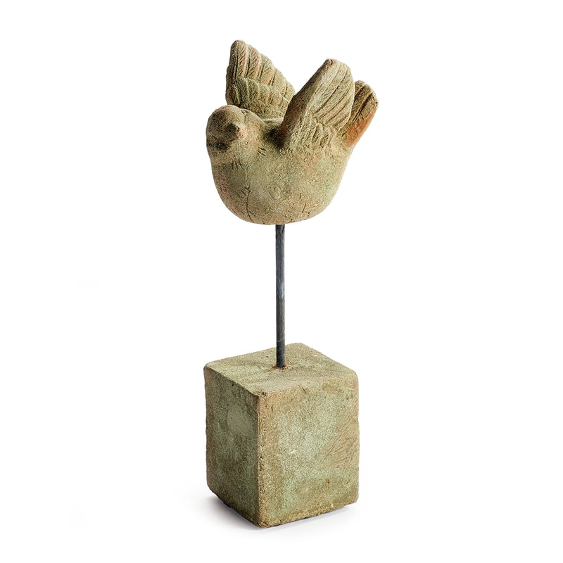 Napa Garden Collection-Weathered Garden Bird On Stand