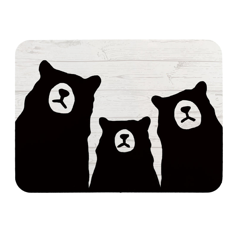 High Country Bear Trio Drying Mat, 20"x15"