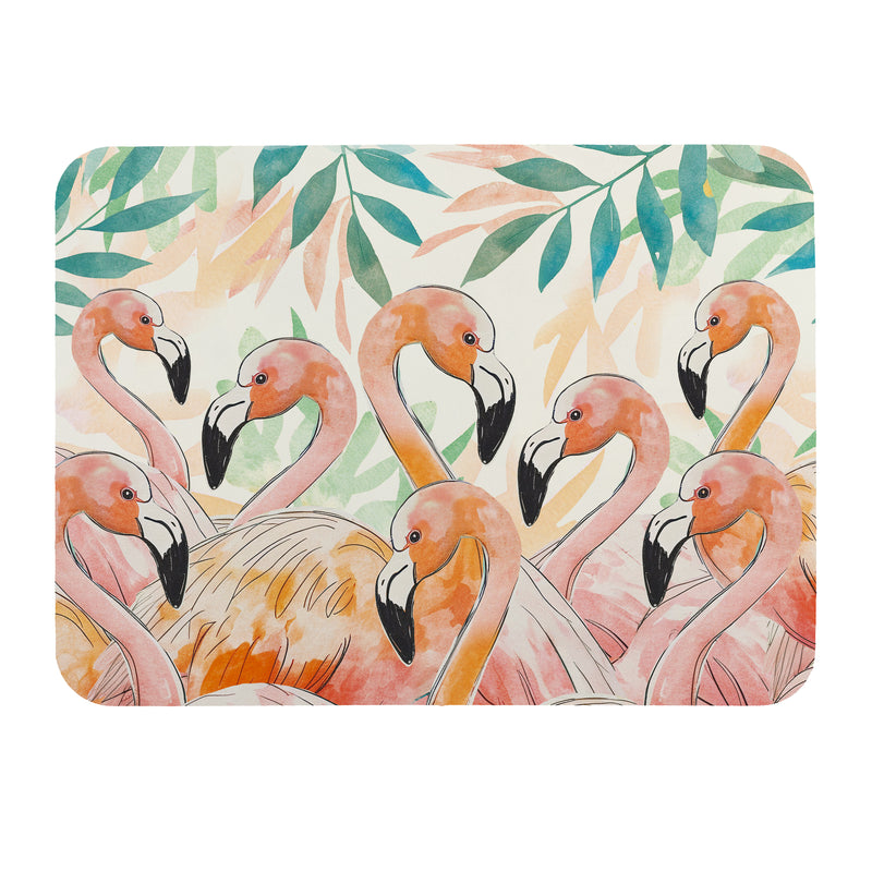 Palm Beach Flamingo Drying Mat, 20"x15"