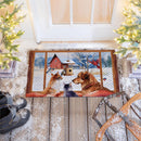 Winter Farmhouse Friends Embossed Mat
