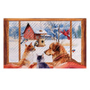 Winter Farmhouse Friends Embossed Mat