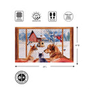 Winter Farmhouse Friends Embossed Mat