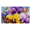 Pansies & Butterflies Embossed Mat
