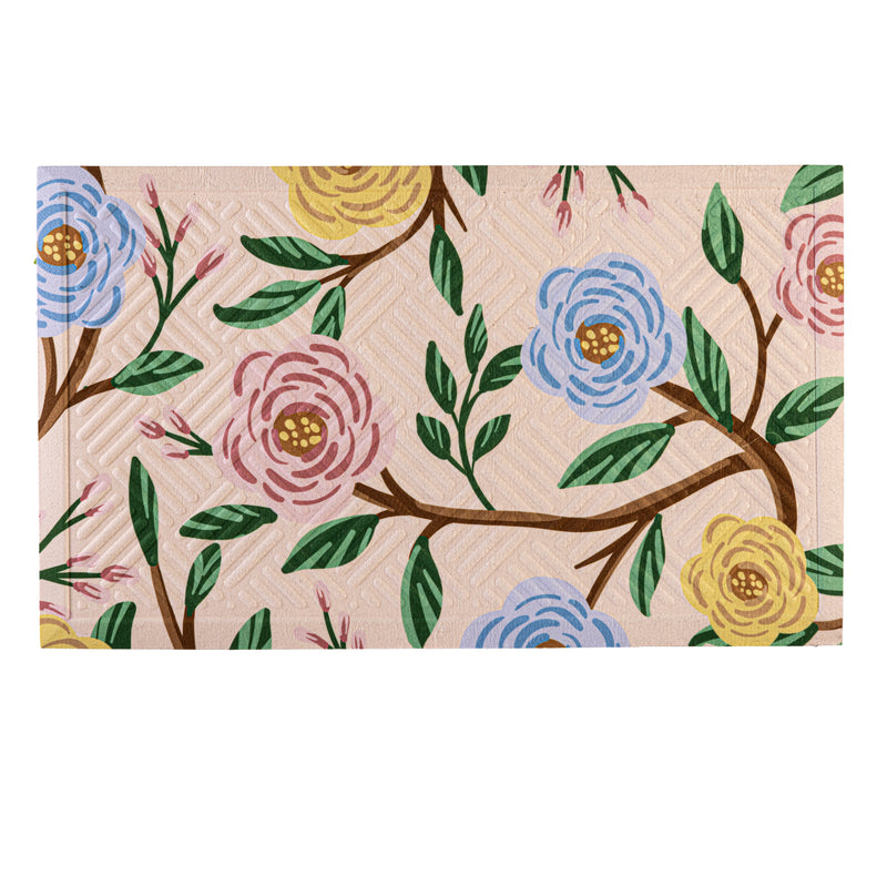 What She Shed Floral Embossed Mat