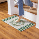 Home Sweet Home Greenery Wreath Embossed Mat