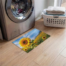 Golden Sunflower Field Embossed Mat