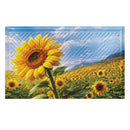 Golden Sunflower Field Embossed Mat