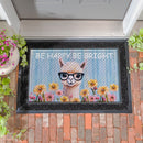 Floral Llama Embossed Mat