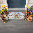 Hello Spring Rabbit Ears Embossed Mat