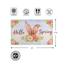 Hello Spring Rabbit Ears Embossed Mat