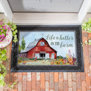 Petal & Plow Barn Embossed Mat