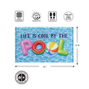 Cool by the Pool Embossed Mat