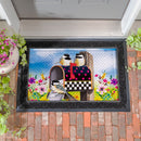 Delivery Chickadees Embossed Mat