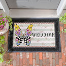 Courtly Check Butterfly Embossed Mat