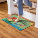 Cottage Garden Welcome Friends Embossed Mat
