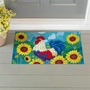 Sunflower Rooster Embossed Mat