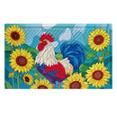 Sunflower Rooster Embossed Mat