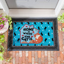 Home Is Where The Cat Is Embossed Mat