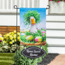 Garden Fabric Flag Sign, "Home Sweet Home"