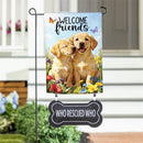 Garden Flag Fabric Sign, Dog Bones