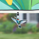 Fabric Weighted Flag Clip, Hummingbird