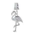 Metal Weighted Flag Clip, Flamingo