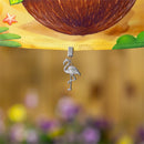 Metal Weighted Flag Clip, Flamingo
